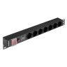 Блок розеток EXEGATE SERVERPRO PDU-19H702 Al-7S-C14-SW-O-SPD1 EX299607RUS